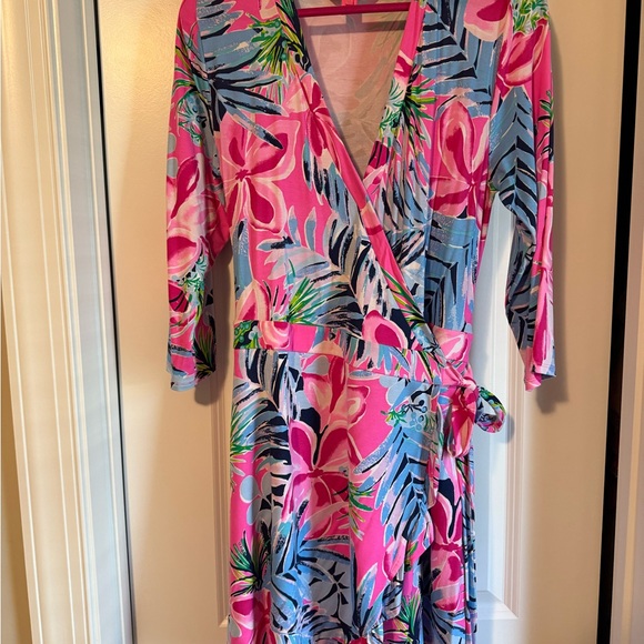 EUC Lilly Pulitzer Jessalynne Wrap Romper - Picture 2 of 9